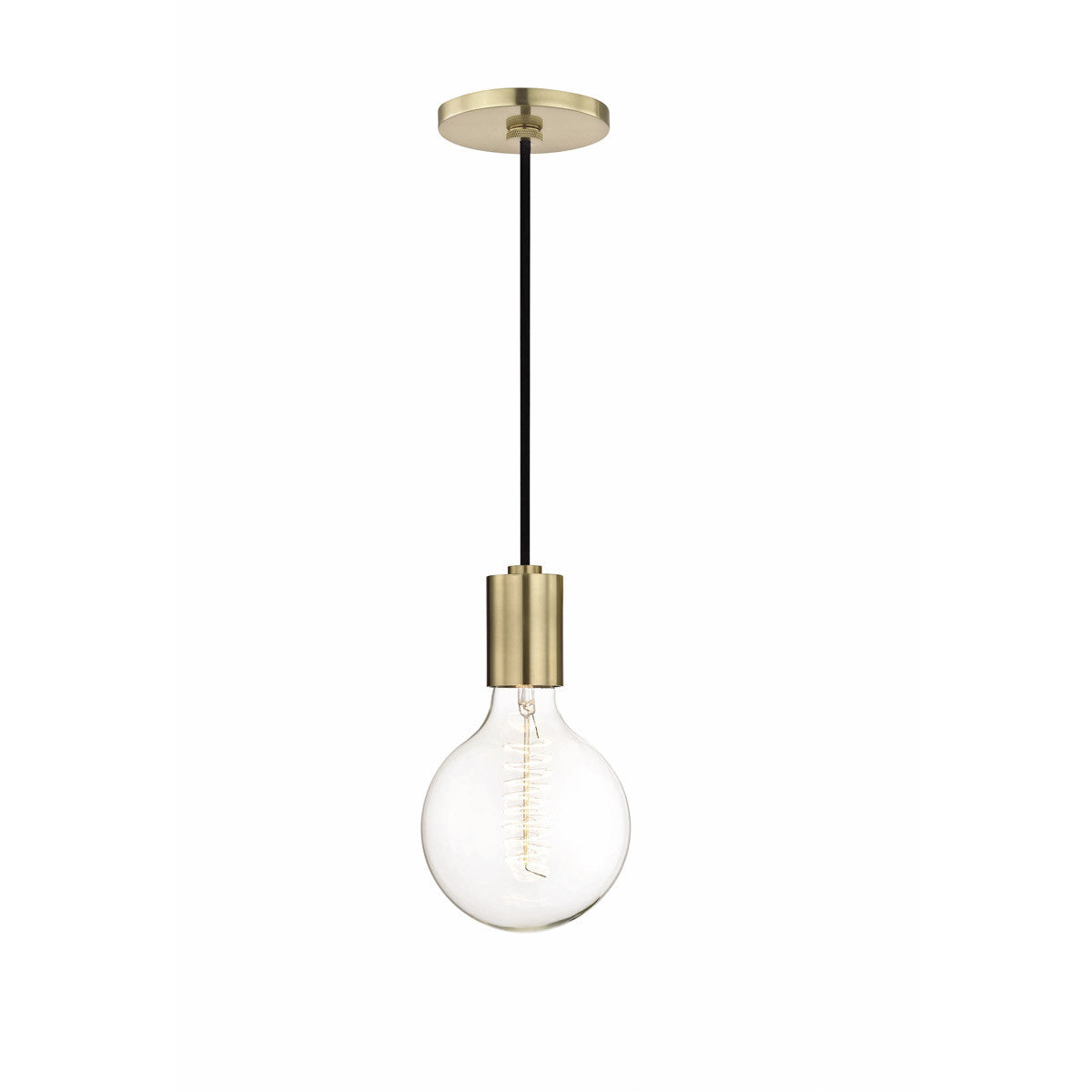 Mitzi 1 Light Pendant in Aged Brass H109701-AGB