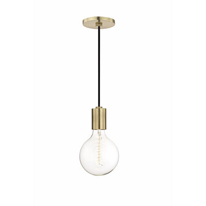 Mitzi 1 Light Pendant in Aged Brass H109701-AGB