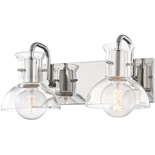 Mitzi 2 Light Bath and Vanity in Polished Nickel H111302-PN