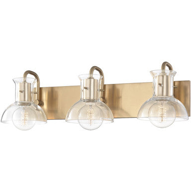 Mitzi 3 Light Bath and Vanity in Aged Brass H111303-AGB