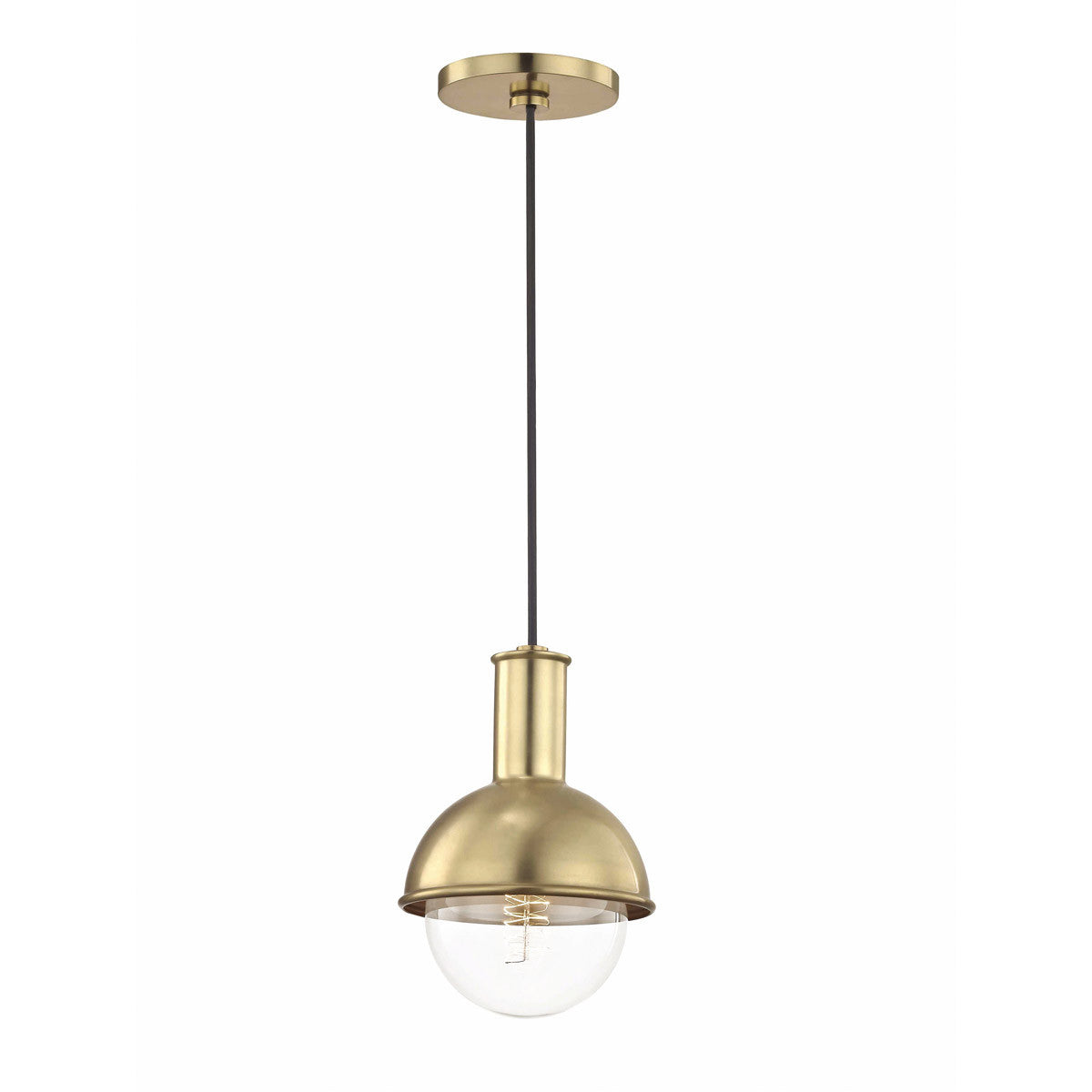 Mitzi 1 Light Pendant in Aged Brass H111701-AGB