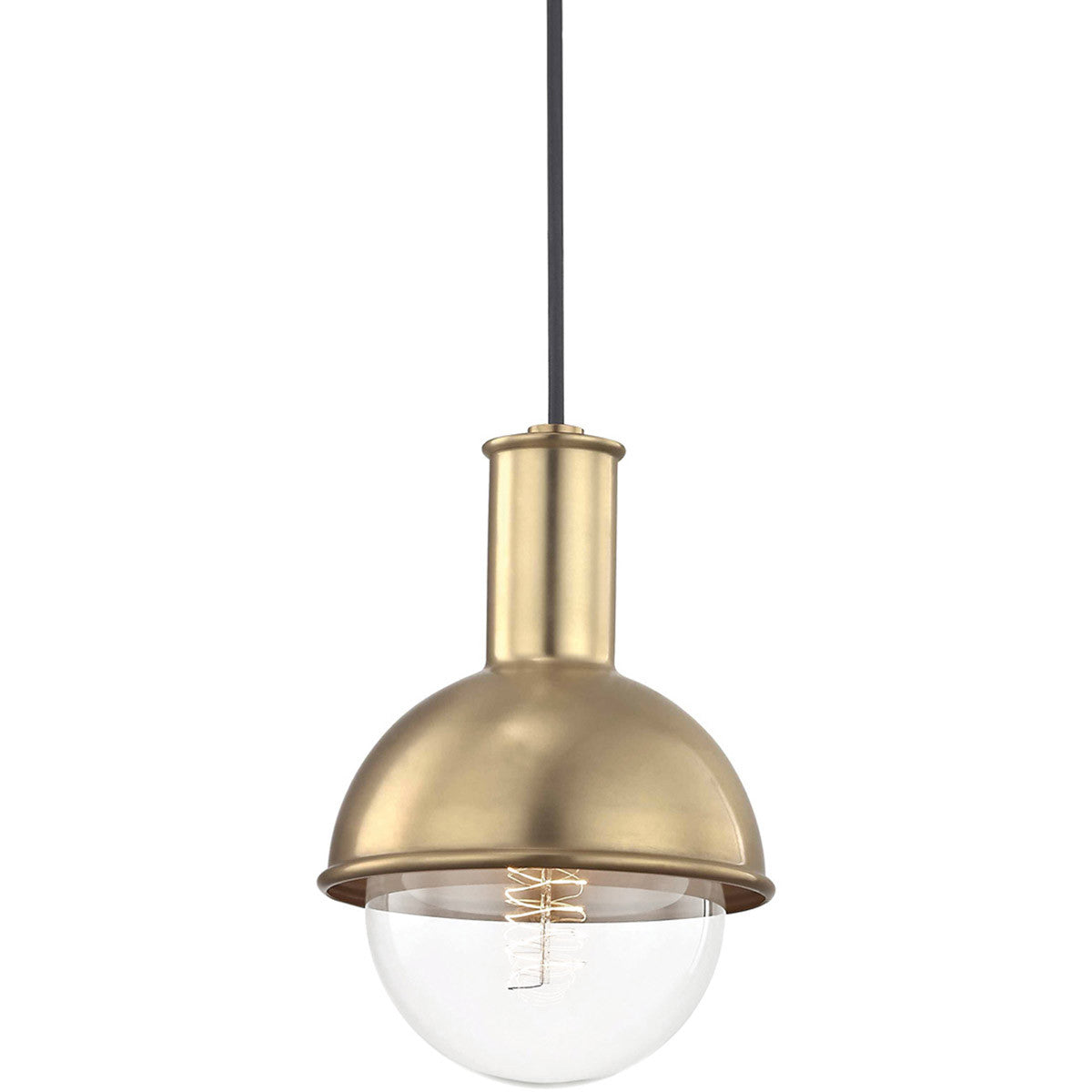 Mitzi 1 Light Pendant in Aged Brass H111701-AGB