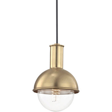 Mitzi 1 Light Pendant in Aged Brass H111701-AGB