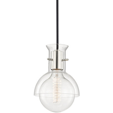 Mitzi 1 Light Pendant in Polished Nickel H111701G-PN