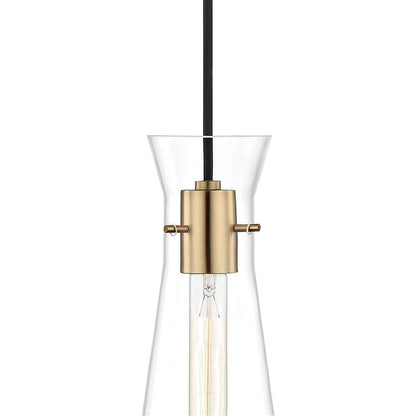 Mitzi 1 Light Pendant in Aged Brass H112701-AGB