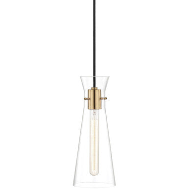 Mitzi 1 Light Pendant in Aged Brass H112701-AGB