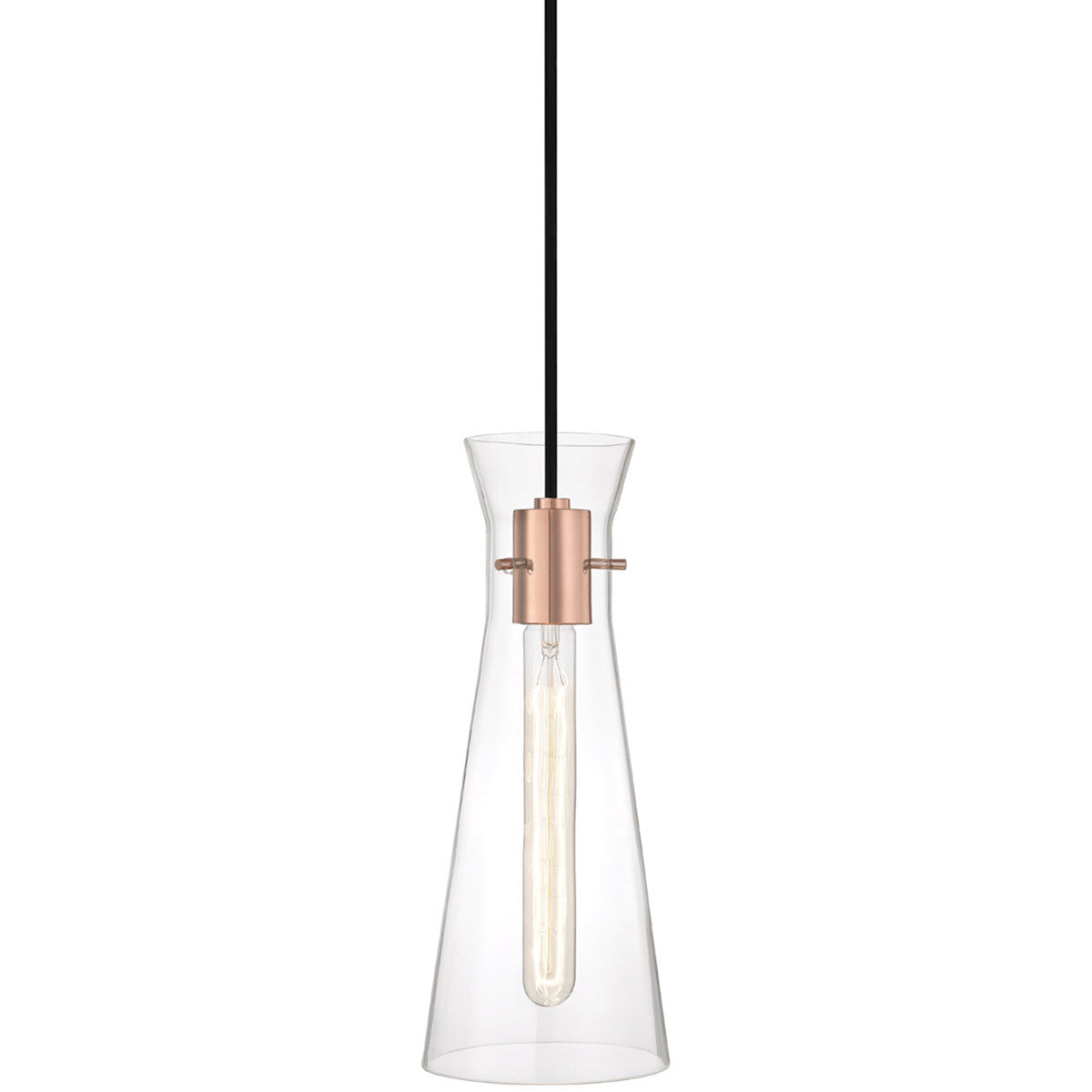 Mitzi 1 Light Pendant in Polished Copper H112701-POC