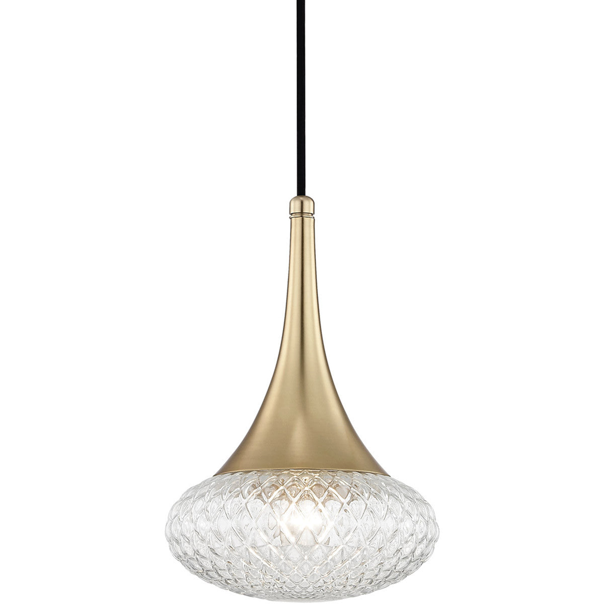 Mitzi 1 Light Pendant in Aged Brass H114701C-AGB