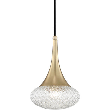 Mitzi 1 Light Pendant in Aged Brass H114701C-AGB