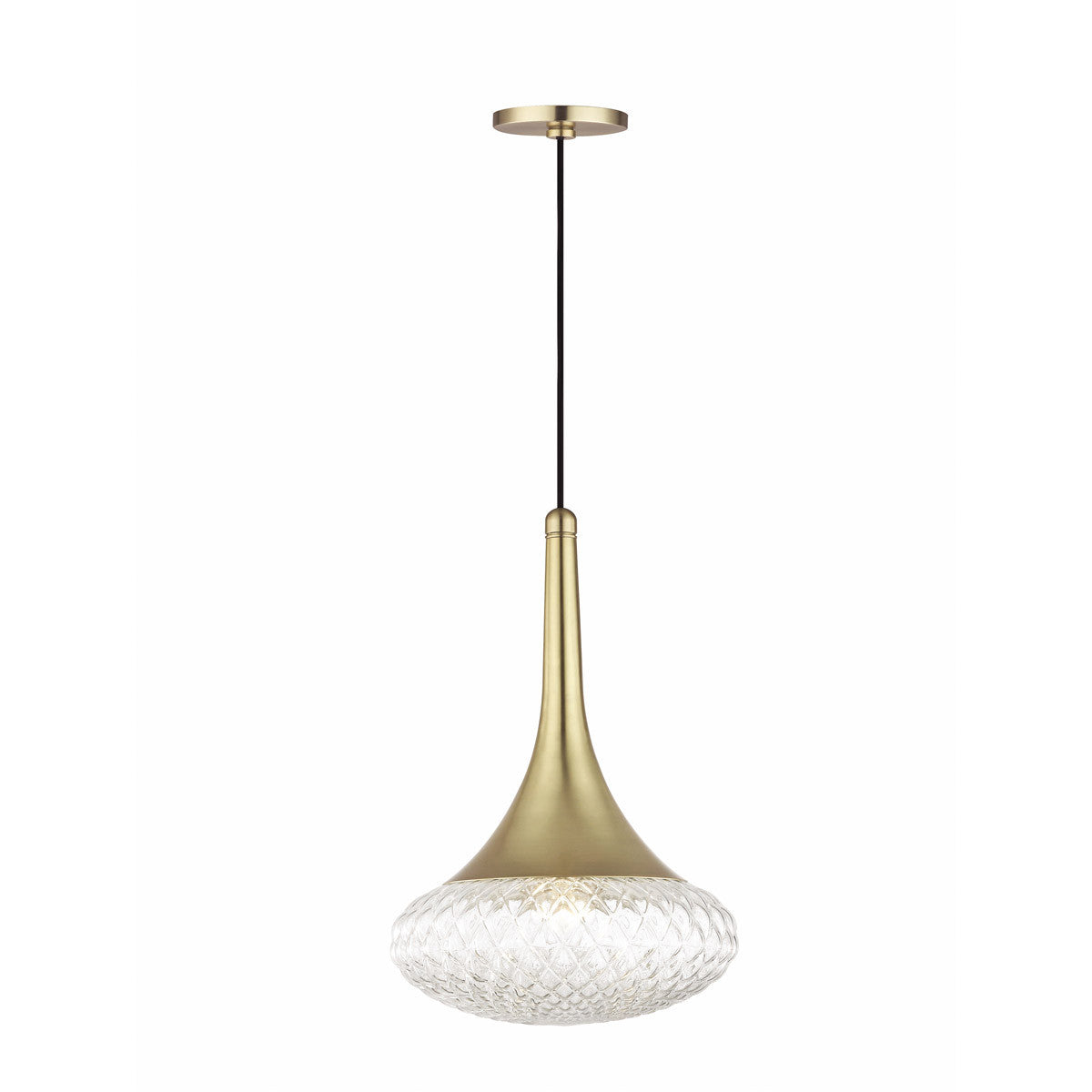 Mitzi 1 Light Pendant in Aged Brass H114701D-AGB