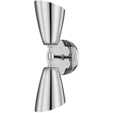 Mitzi 2 Light Wall Sconce in Polished Nickel H115102-PN