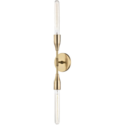 Mitzi 2 Light Wall Sconce in Aged Brass H116102-AGB