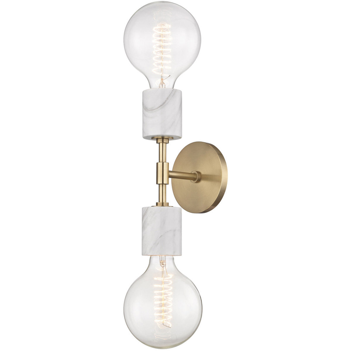 Mitzi 2 Light Wall Sconce in Aged Brass H120102-AGB