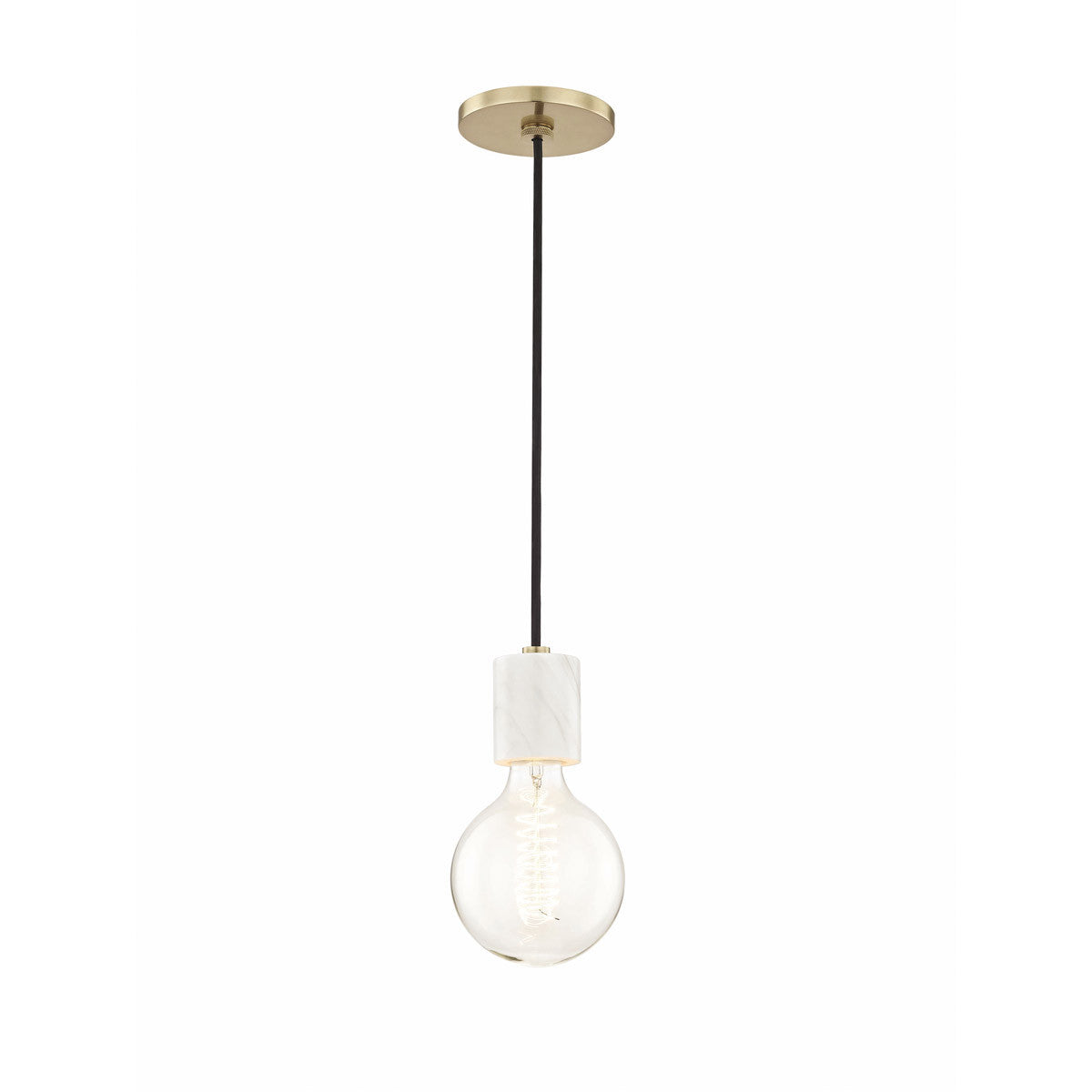 Mitzi 1 Light Pendant in Aged Brass H120701-AGB