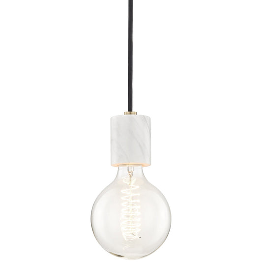 Mitzi 1 Light Pendant in Aged Brass H120701-AGB