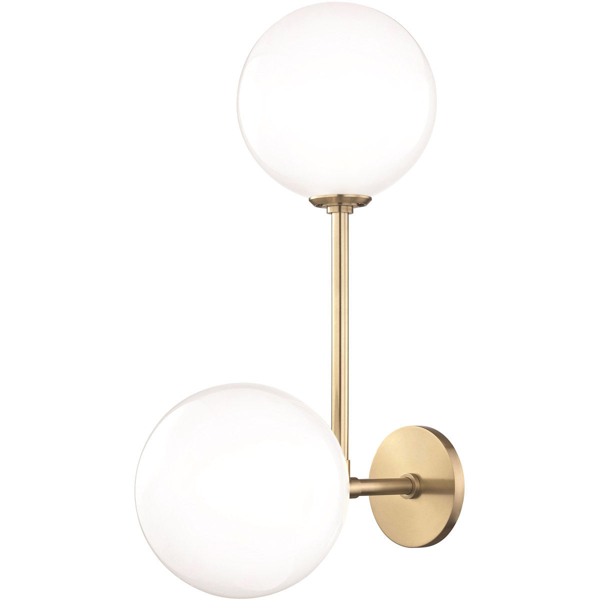 Mitzi 2 Light Wall Sconce in Aged Brass H122102-AGB