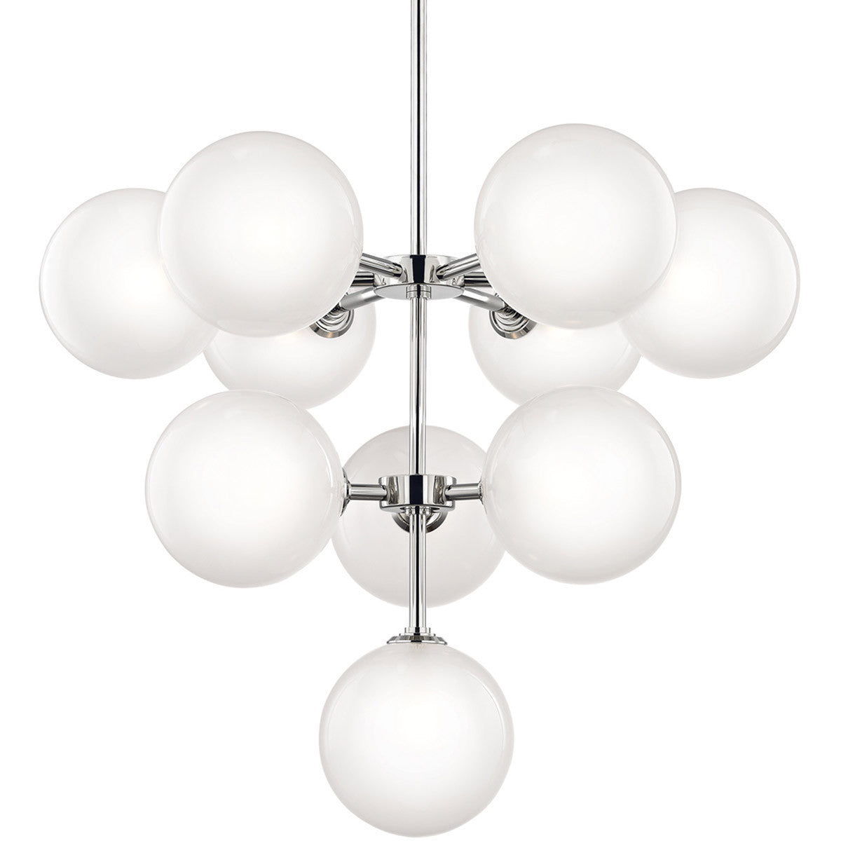 Mitzi 10 Light Chandelier in Polished Nickel H122810-PN