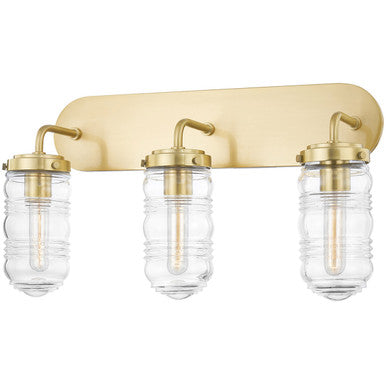 Mitzi 3 Light Bath and Vanity in Aged Brass H124303-AGB