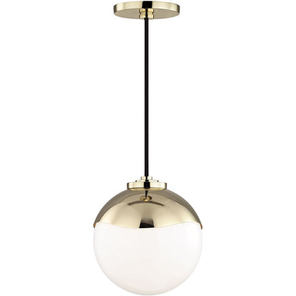 Mitzi 1 Light Pendant in Polished Brass H125701S-PB