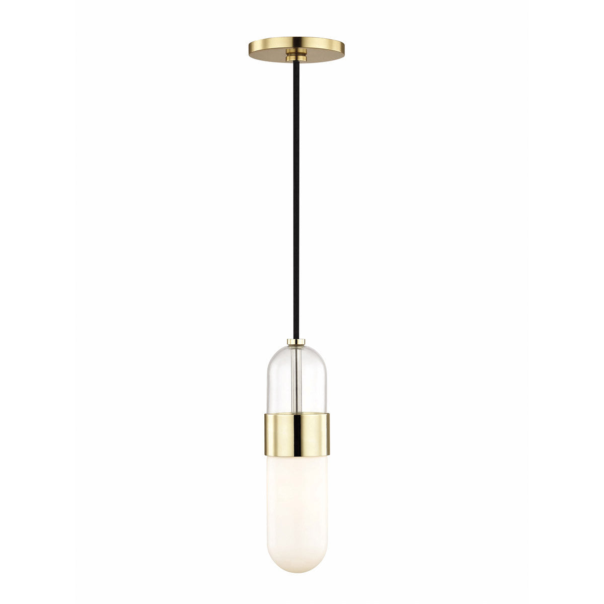 Mitzi 1 Light Pendant in Polished Brass H126701-PB