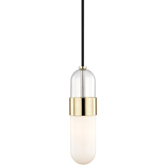 Mitzi 1 Light Pendant in Polished Brass H126701-PB