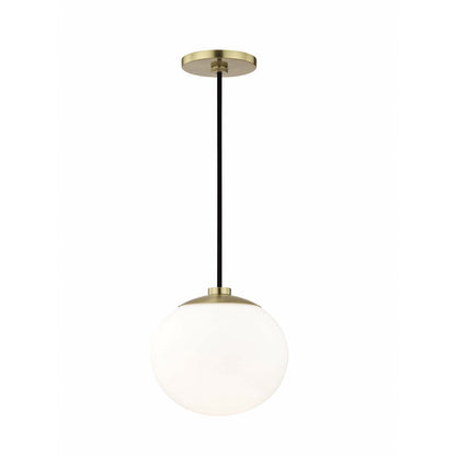 Mitzi 1 Light Pendant in Aged Brass H134701-AGB