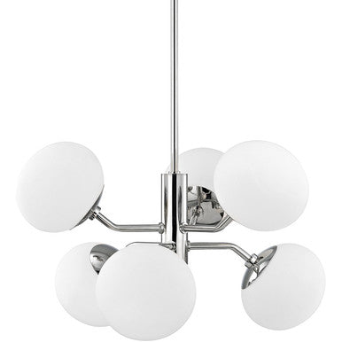 Mitzi 6 Light Chandelier in Polished Nickel H134806-PN