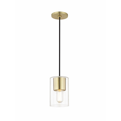 Mitzi 1 Light Pendant in Aged Brass H135701-AGB