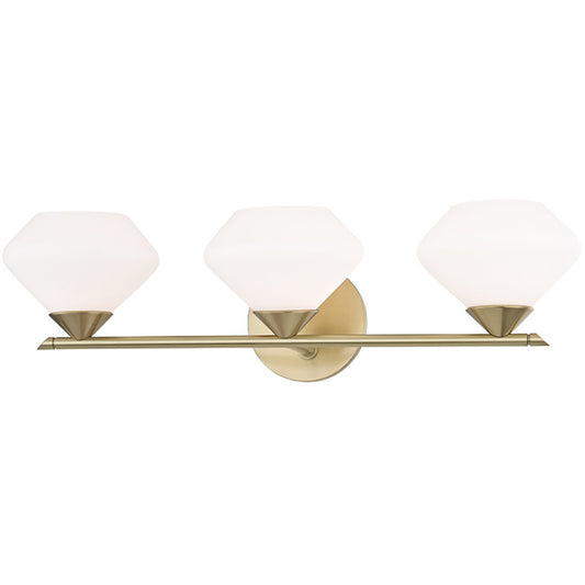 Mitzi 3 Light Bath and Vanity in Aged Brass H136303-AGB