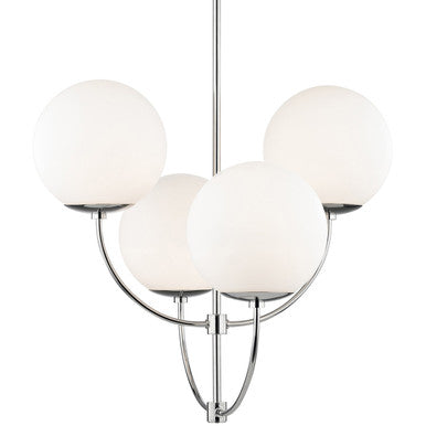 Mitzi 4 Light Chandelier in Polished Nickel H160804-PN