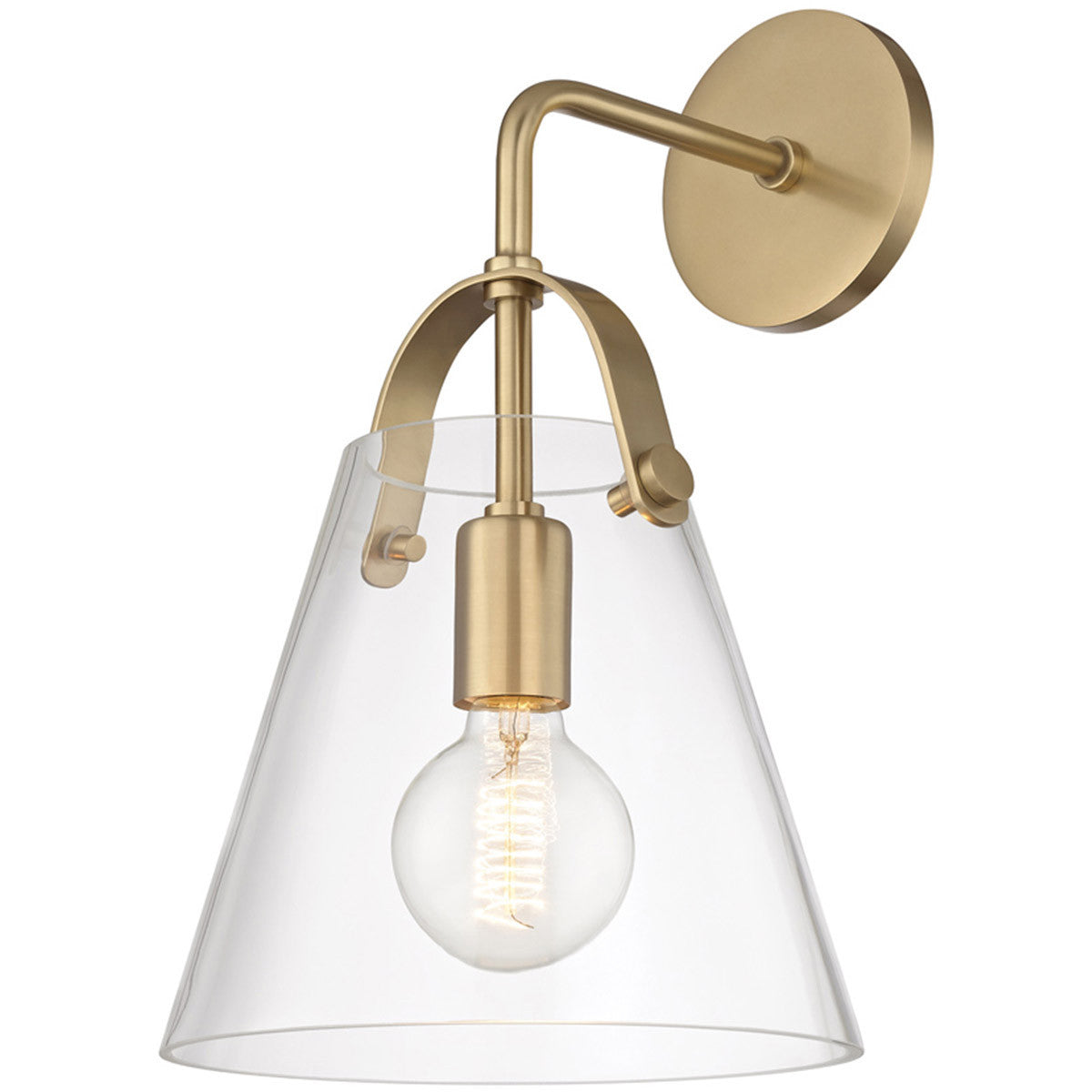 Mitzi 1 Light Wall Sconce in Aged Brass H162101-AGB