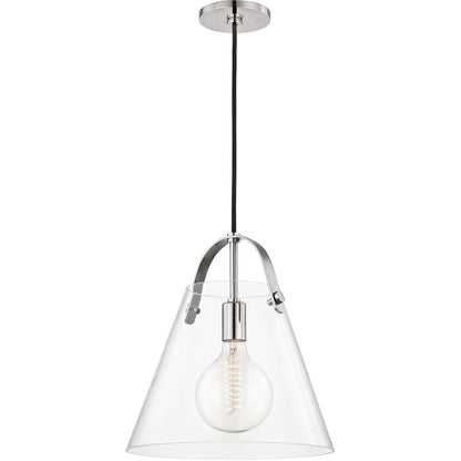 Mitzi 1 Light Pendant in Polished Nickel H162701L-PN