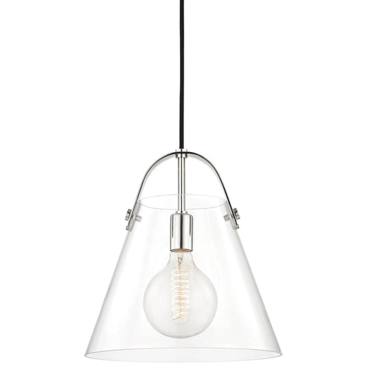 Mitzi 1 Light Pendant in Polished Nickel H162701L-PN