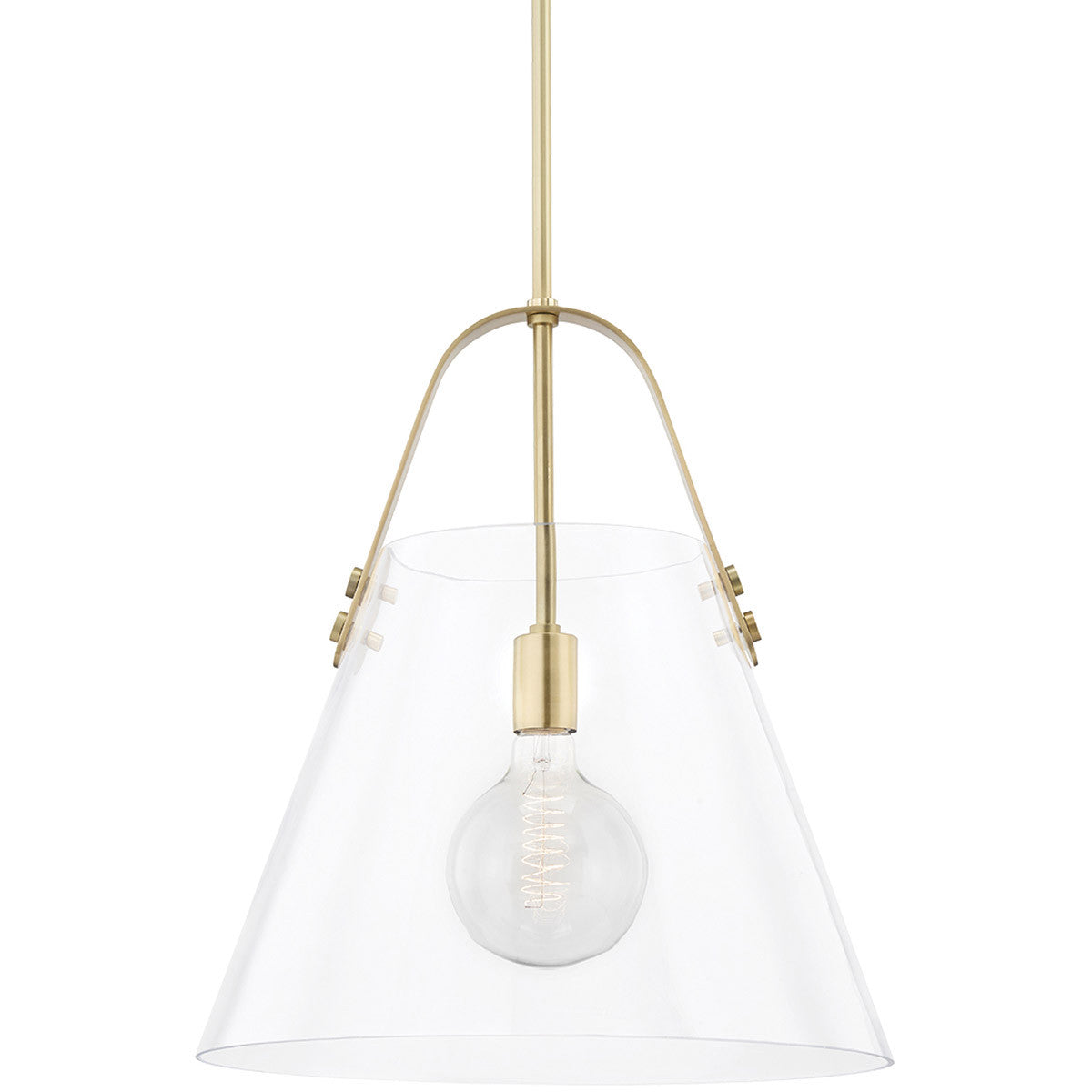 Mitzi 1 Light Pendant in Aged Brass H162701XL-AGB