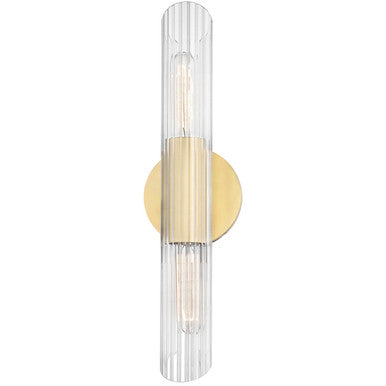 Mitzi 2 Light Wall Sconce in Aged Brass H177102S-AGB