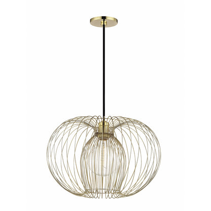 Mitzi 1 Light Pendant in Polished Brass H181701L-PB