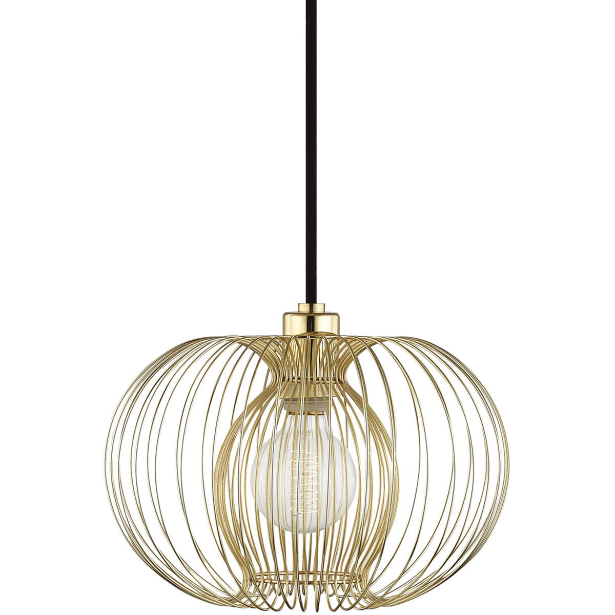 Mitzi 1 Light Pendant in Polished Brass H181701S-PB