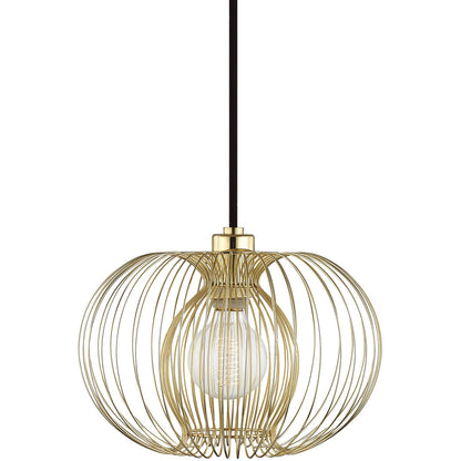 Mitzi 1 Light Pendant in Polished Brass H181701S-PB