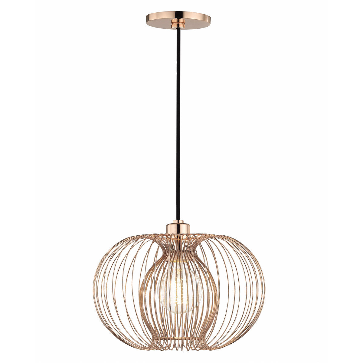 Mitzi 1 Light Pendant in Polished Copper H181701S-POC