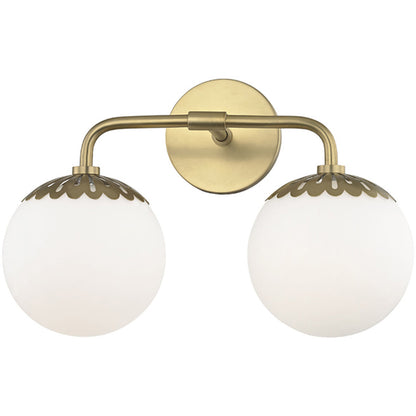 Mitzi 2 Light Bath and Vanity in Aged Brass H193302-AGB