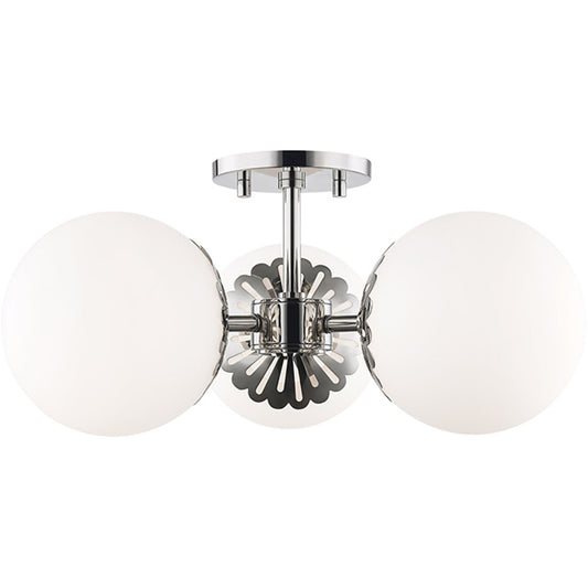 Mitzi 3 Light Semi Flush in Polished Nickel H193603-PN