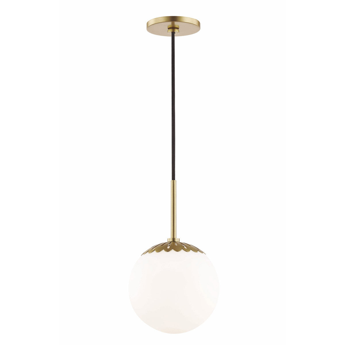 Mitzi 1 Light Pendant in Aged Brass H193701S-AGB