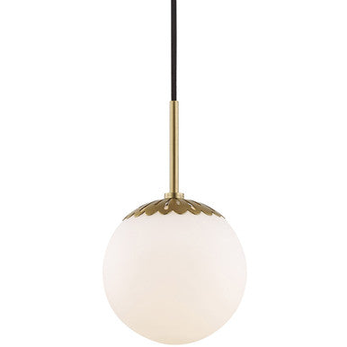 Mitzi 1 Light Pendant in Aged Brass H193701S-AGB