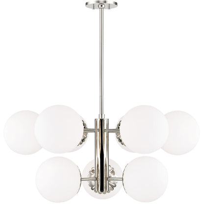 Mitzi 9 Light Chandelier in Polished Nickel H193809-PN