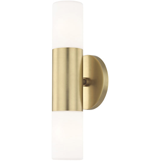 Mitzi 2 Light Wall Sconce in Aged Brass H196102-AGB