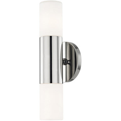 Mitzi 2 Light Wall Sconce in Polished Nickel H196102-PN