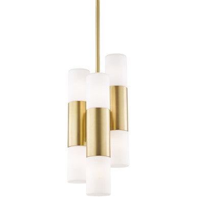 Mitzi 6 Light Pendant in Aged Brass H196706-AGB