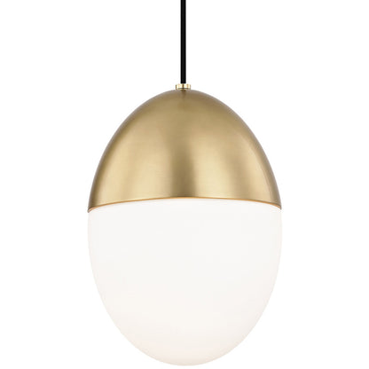 Mitzi 1 Light Pendant in Aged Brass H206701L-AGB