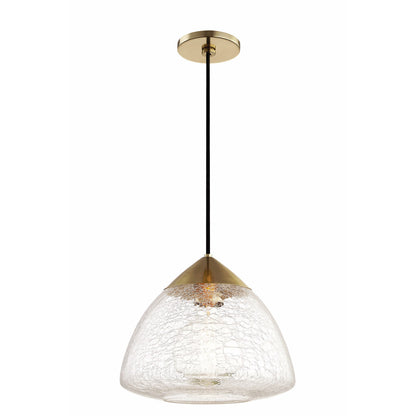 Mitzi 1 Light Pendant in Aged Brass H216701L-AGB