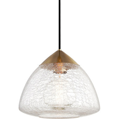 Mitzi 1 Light Pendant in Aged Brass H216701L-AGB